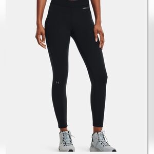 Under Armour 2.0 Fitted Base Layer Black Leggings Cold Gear Large NEW NWT
